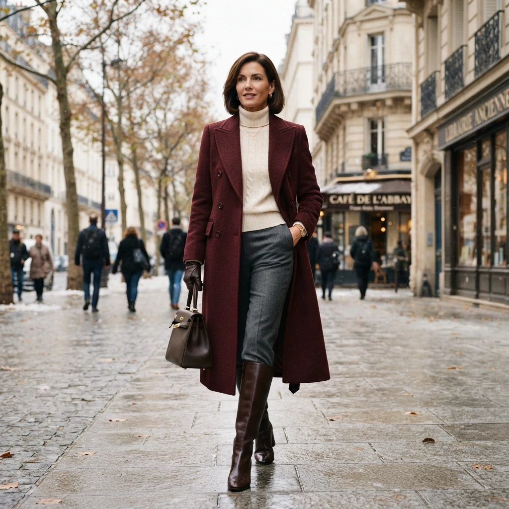 Burgundy Winter Touch