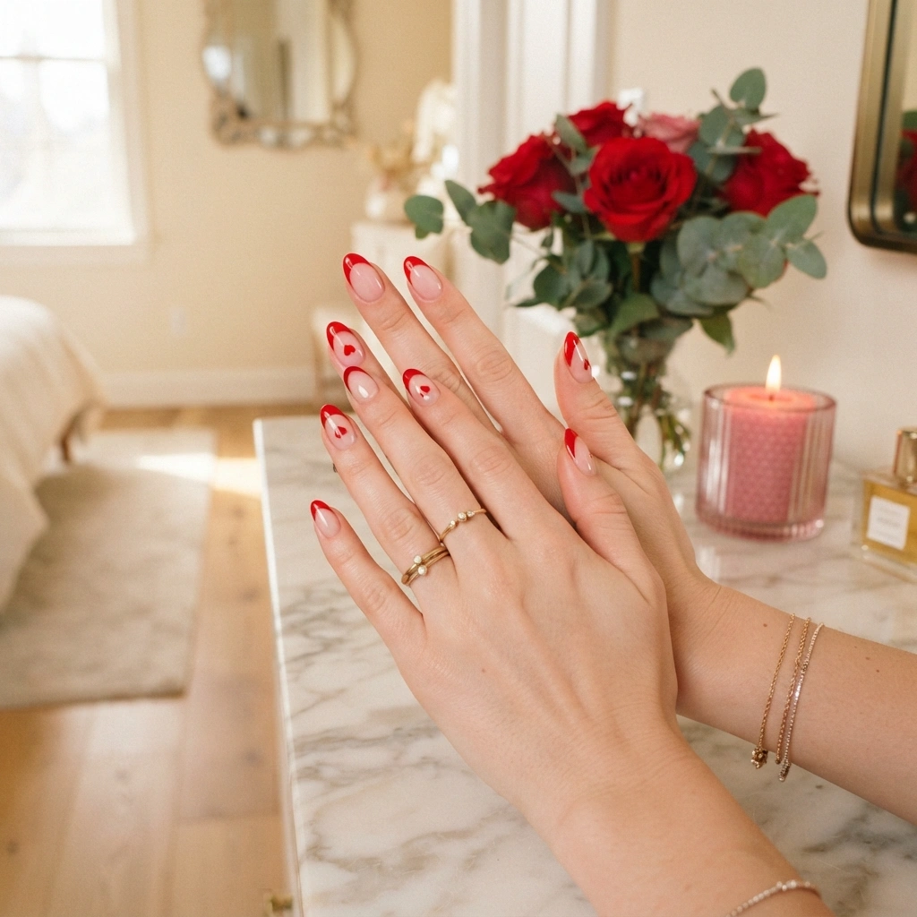 Cherry French Hearts