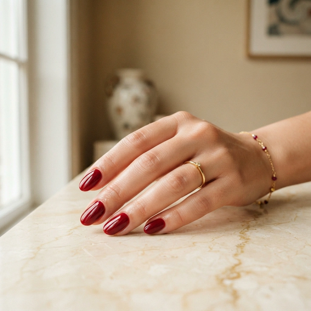 Cherry Red Oval