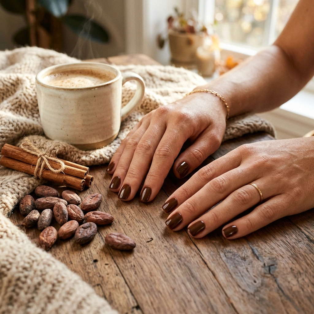 Chocolate Truffle Nails