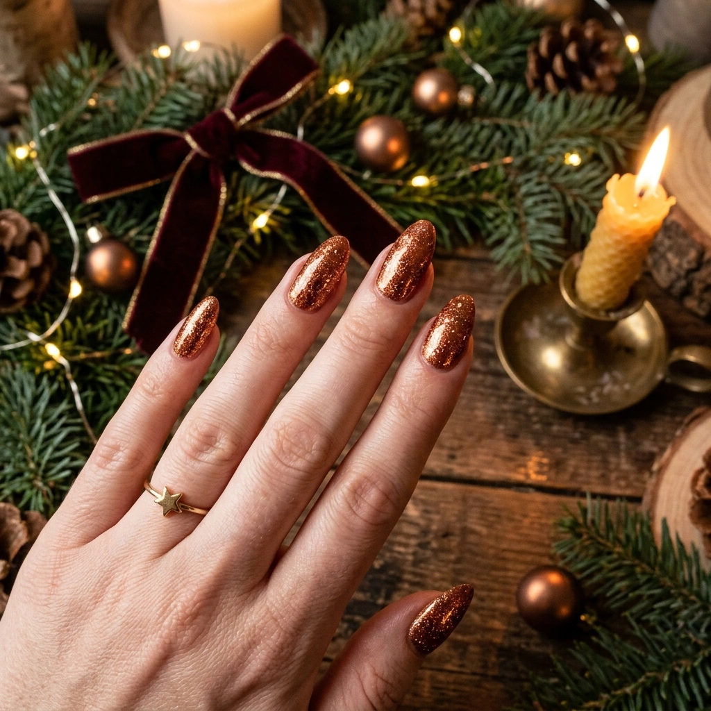 Copper Glitter Glam