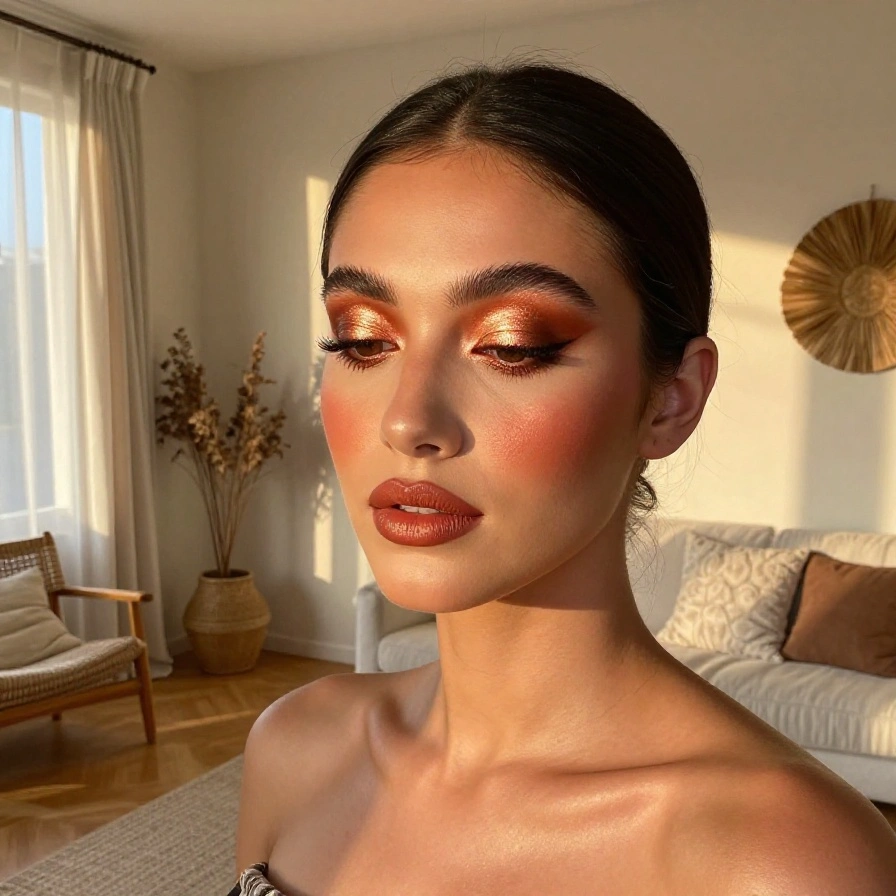 Copper Glow Look