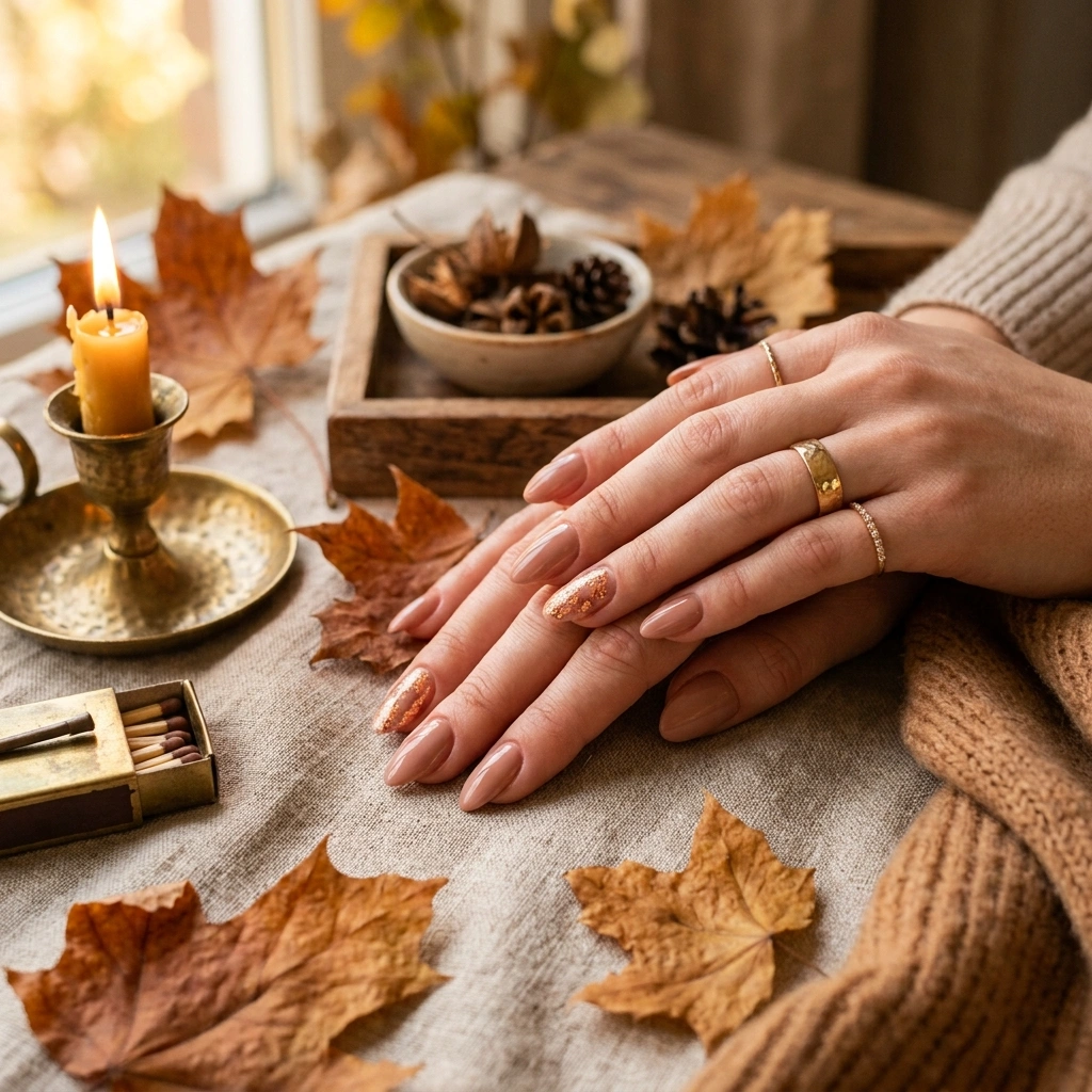 Copper Leaf Accent