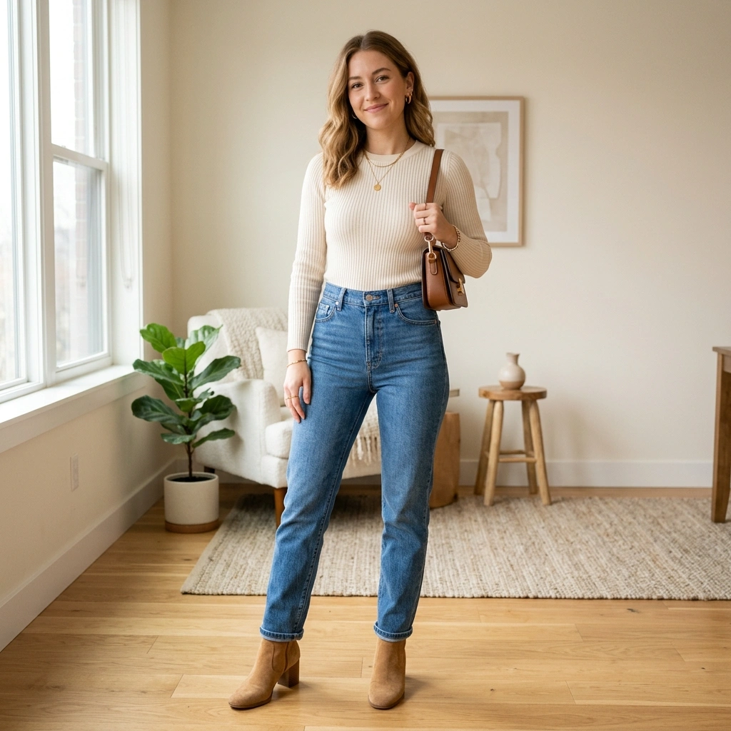 Cream Knit Sweater