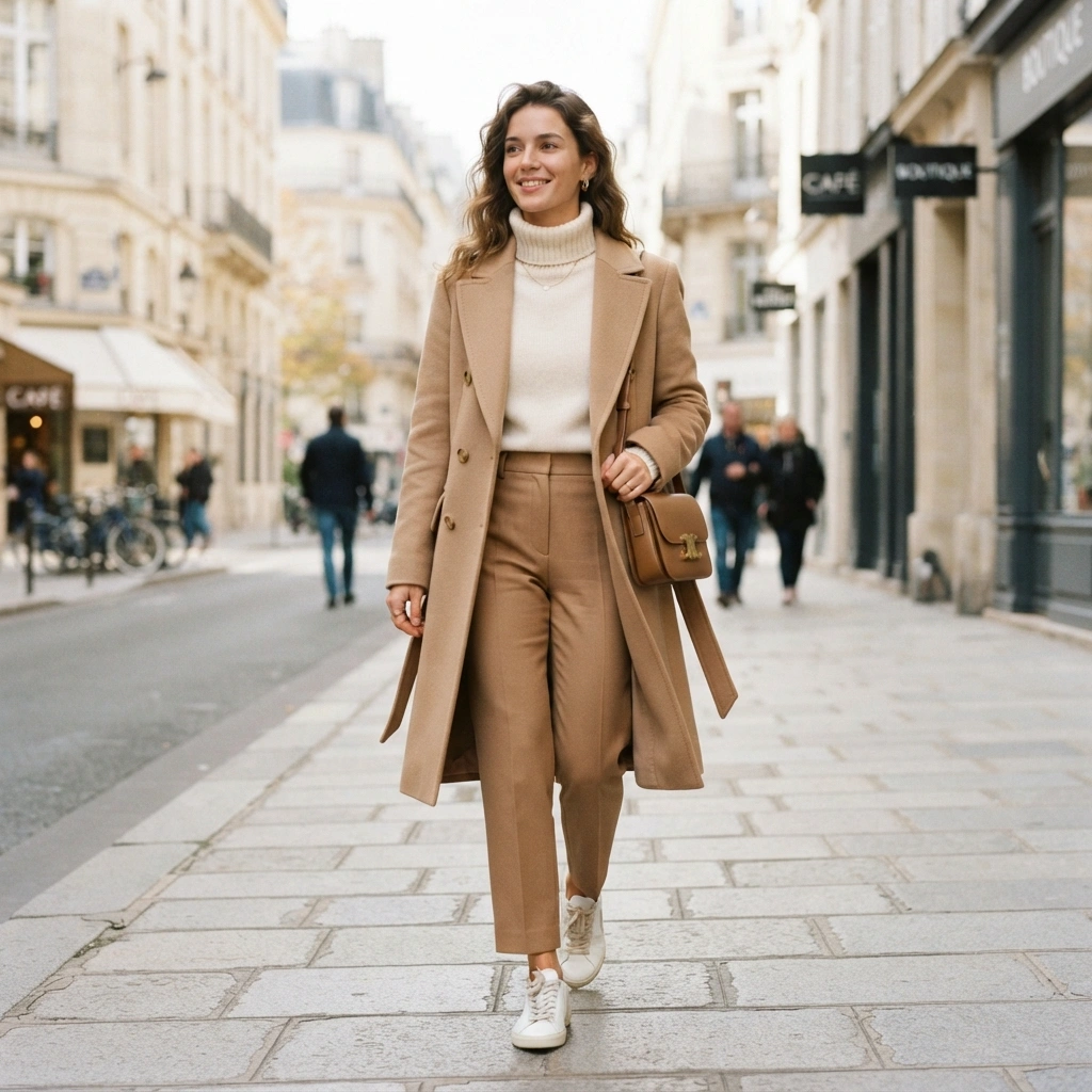 Cream Turtleneck Chic