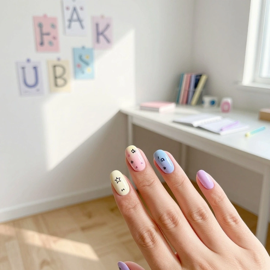 Cute Letter Nails