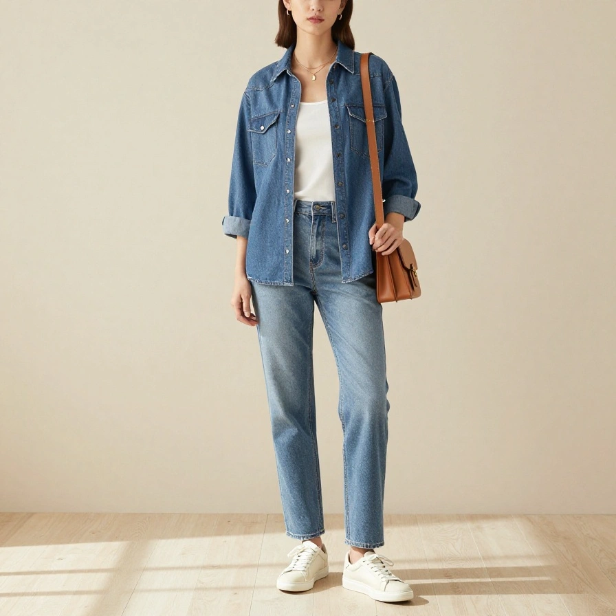 Denim-on-Denim Look