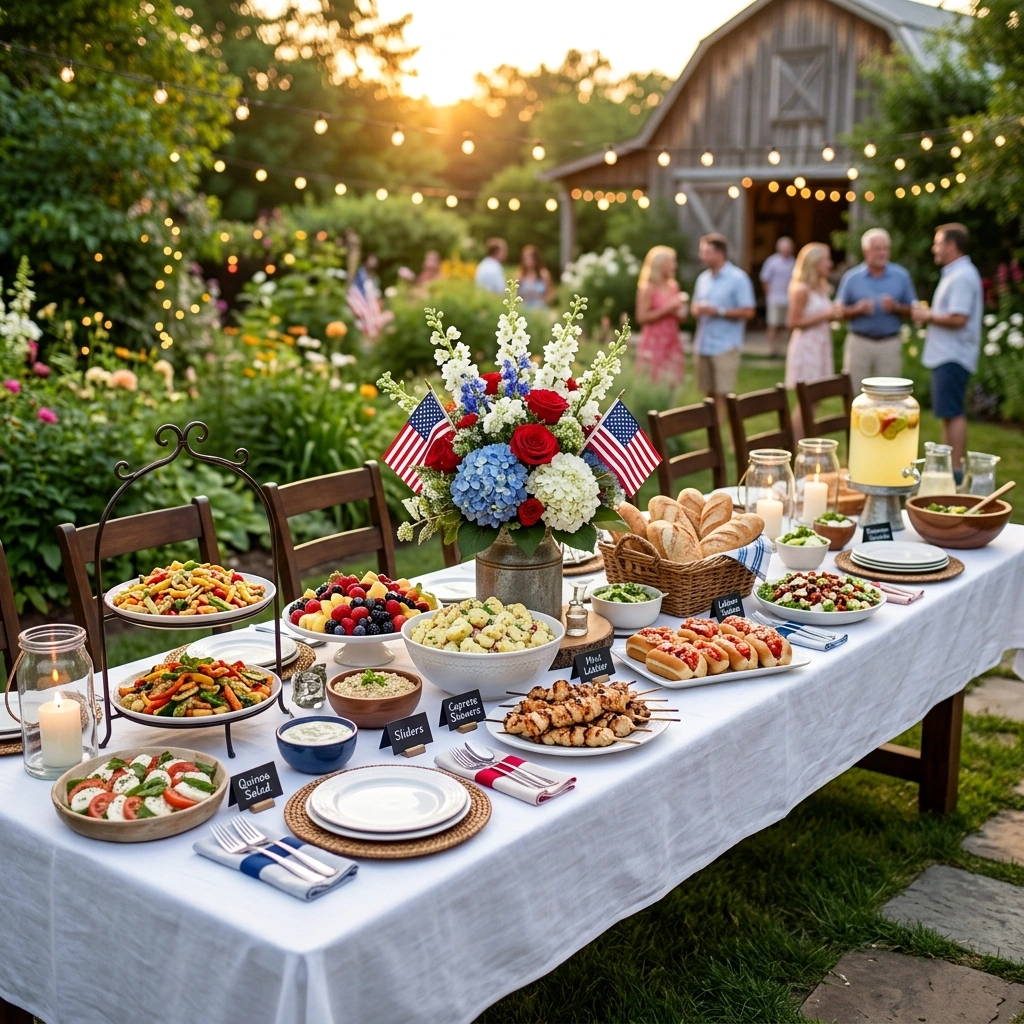 Festive Buffet Table