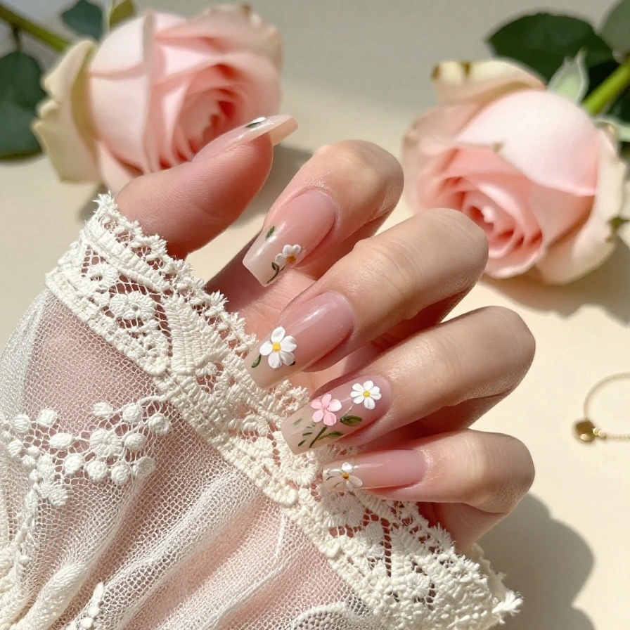 Floral Nude Accents