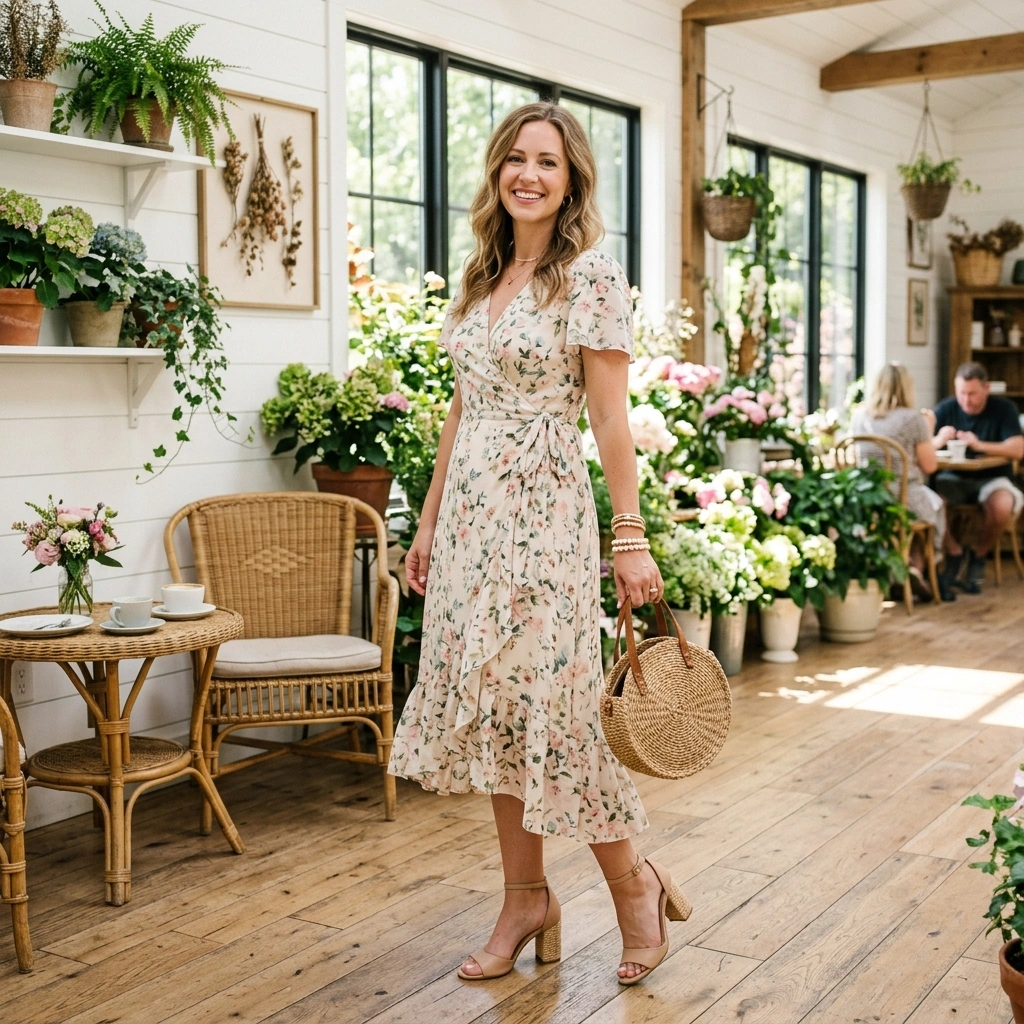 Floral Wrap Dress