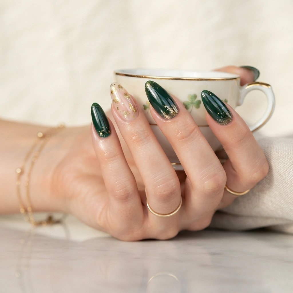 Glitter Lucky Nails