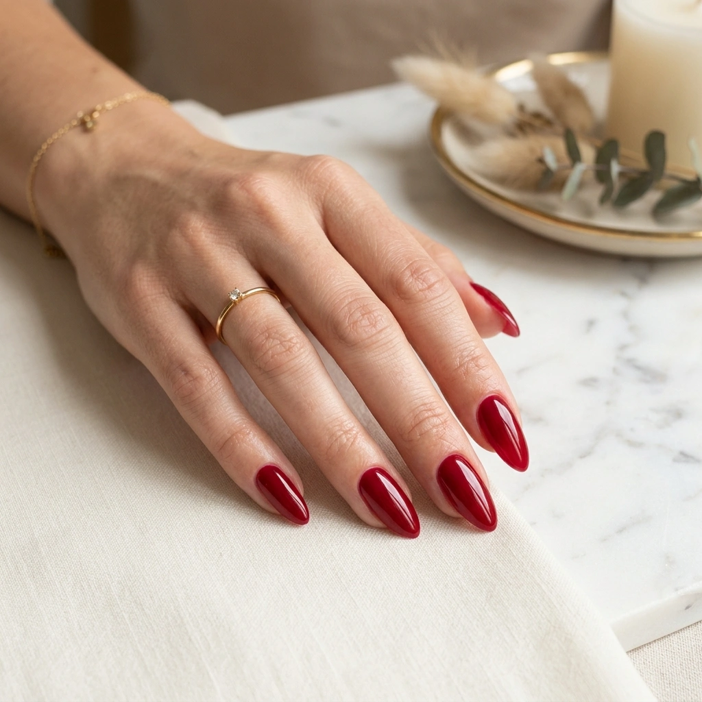 Glossy Almond Red