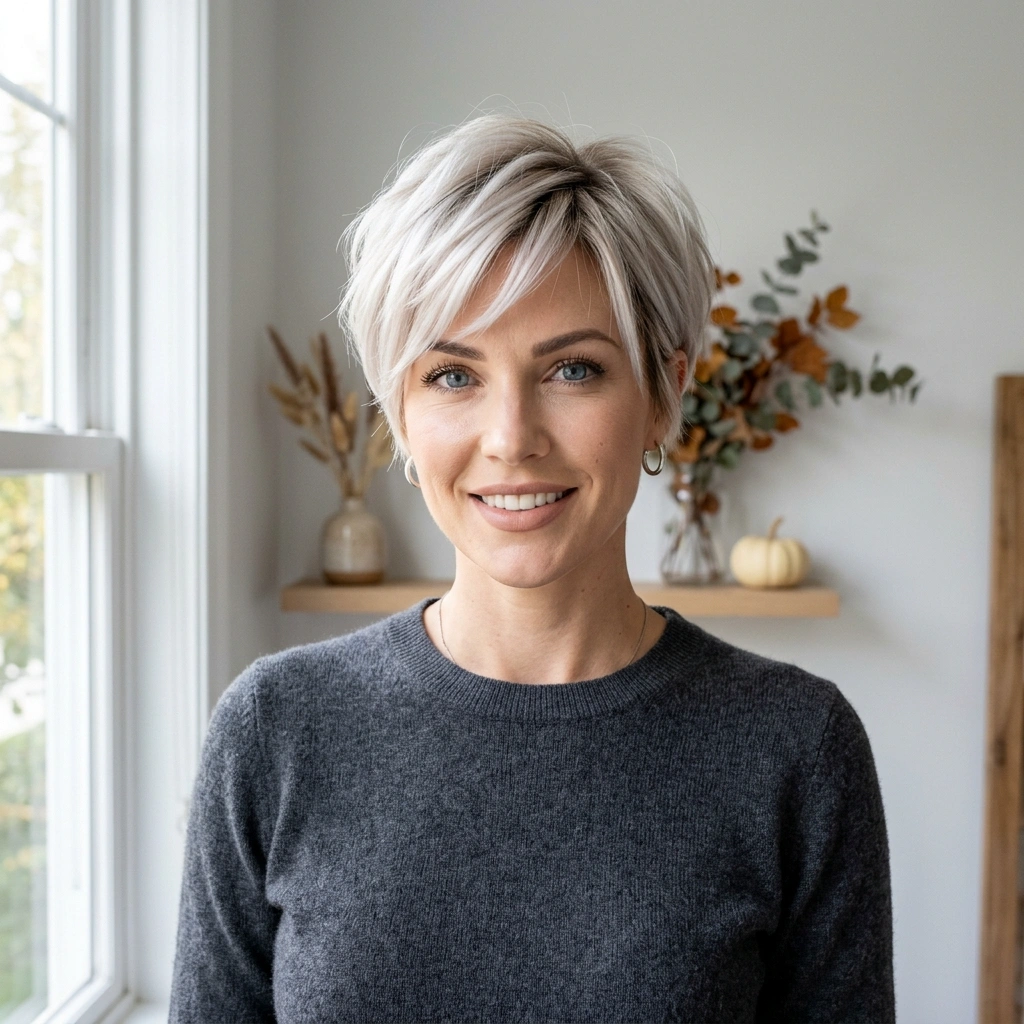 Icy Blonde Pixie