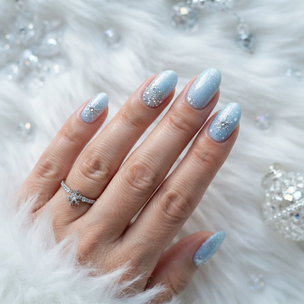 Icy Blue Shimmer