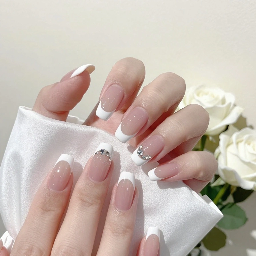 Icy White Tips