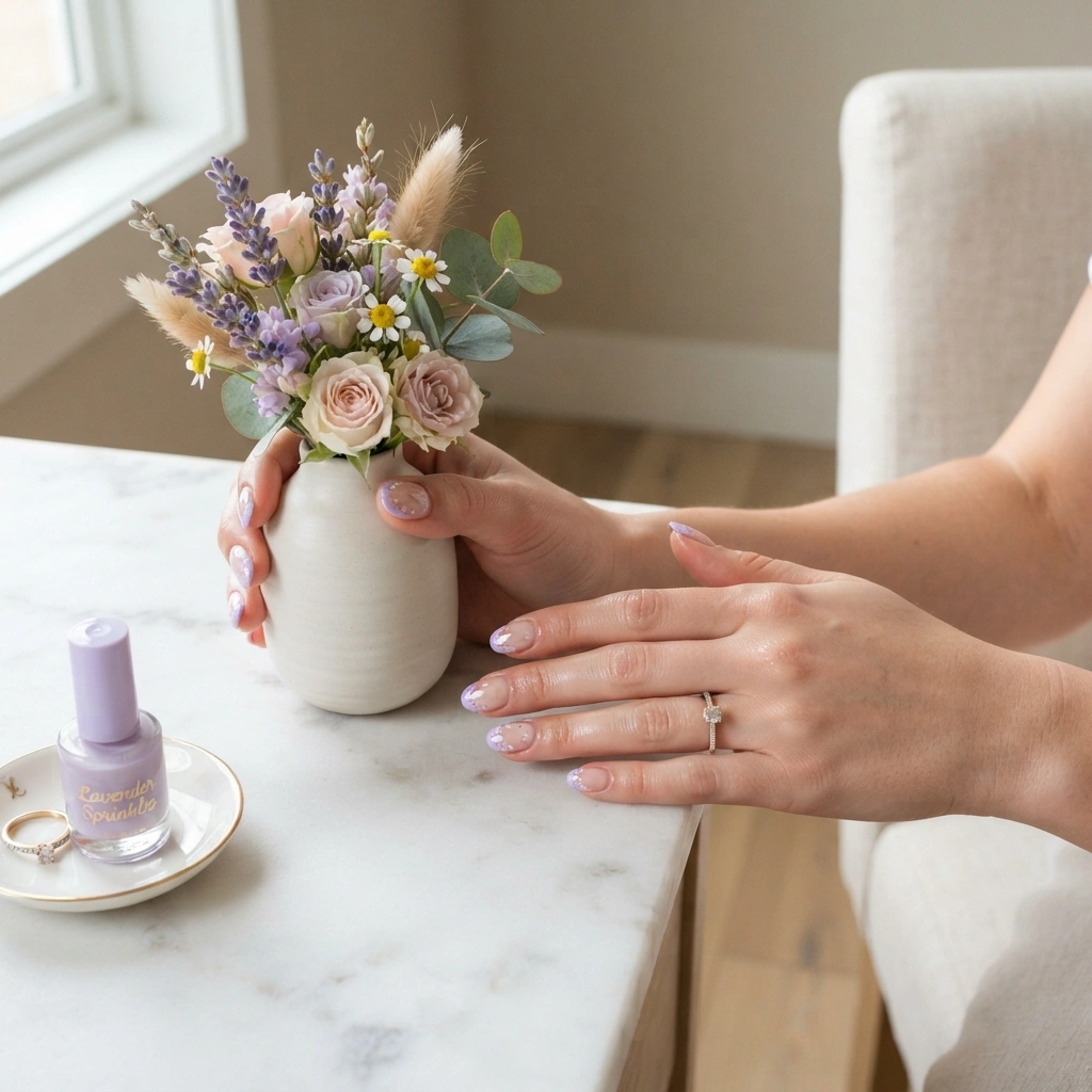 Lavender Egg Tips