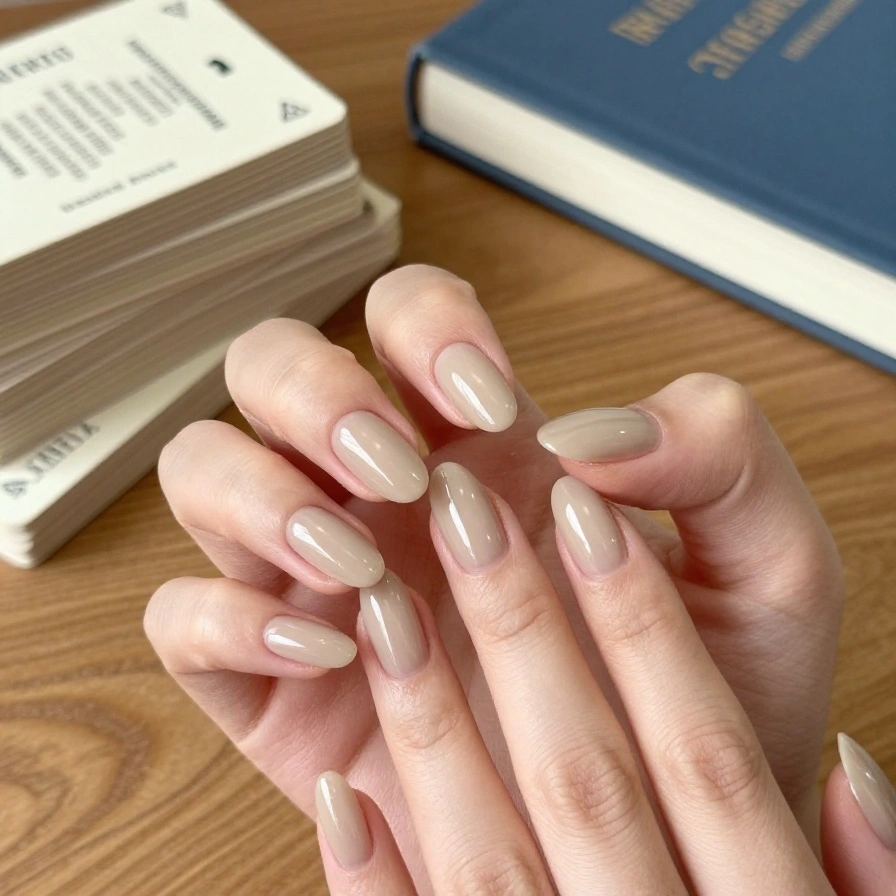 Library Card Beige