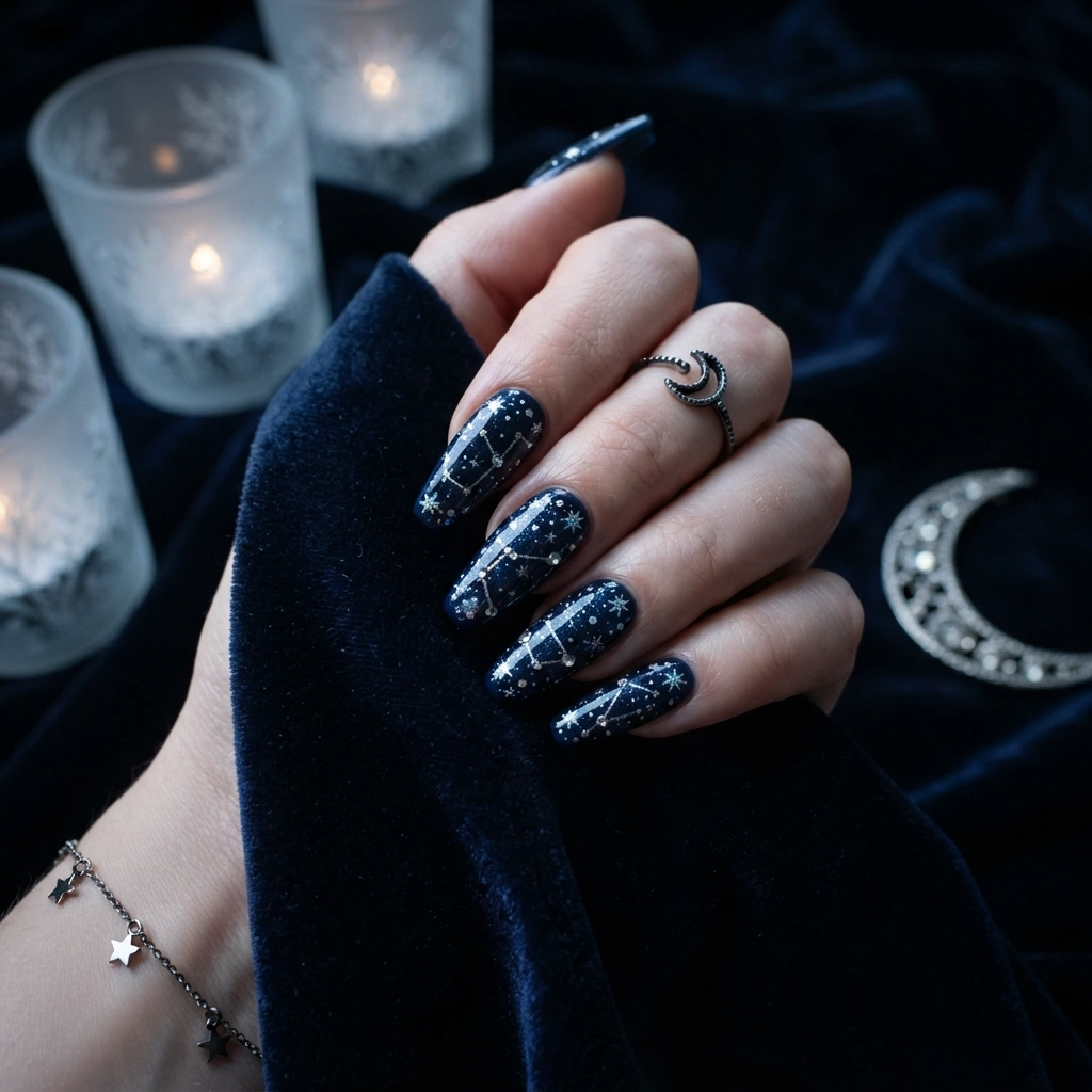 Midnight Navy Stars