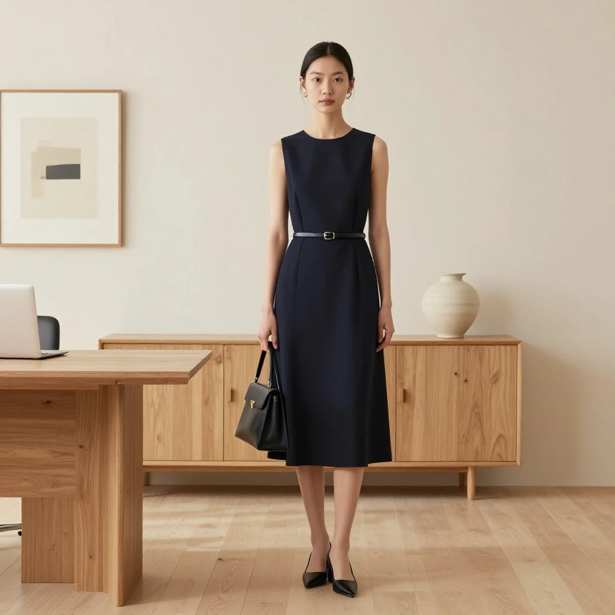 Minimalist Midi Dress