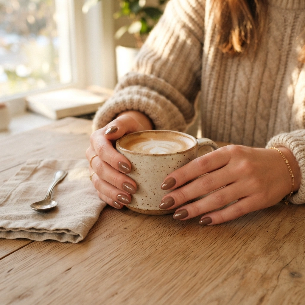 Mocha Latte Nails