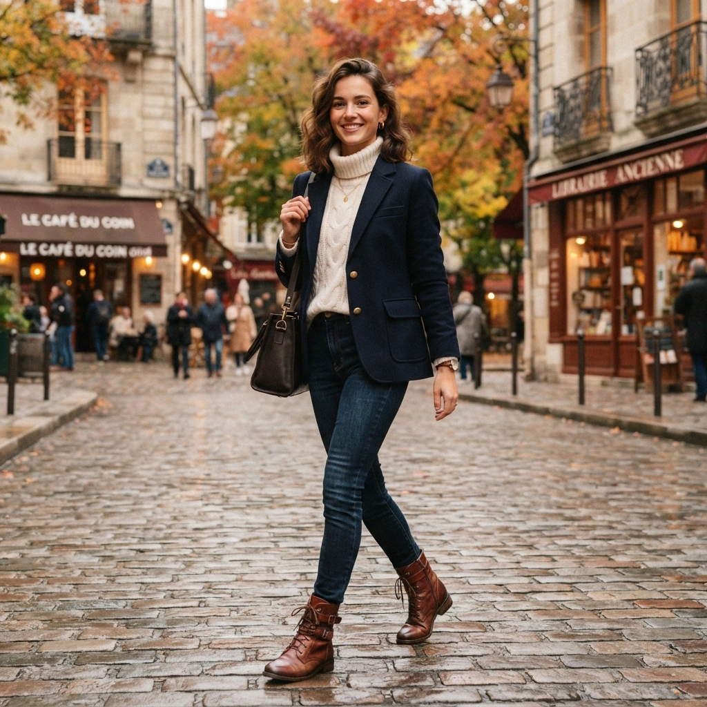 Navy Blazer Warmth