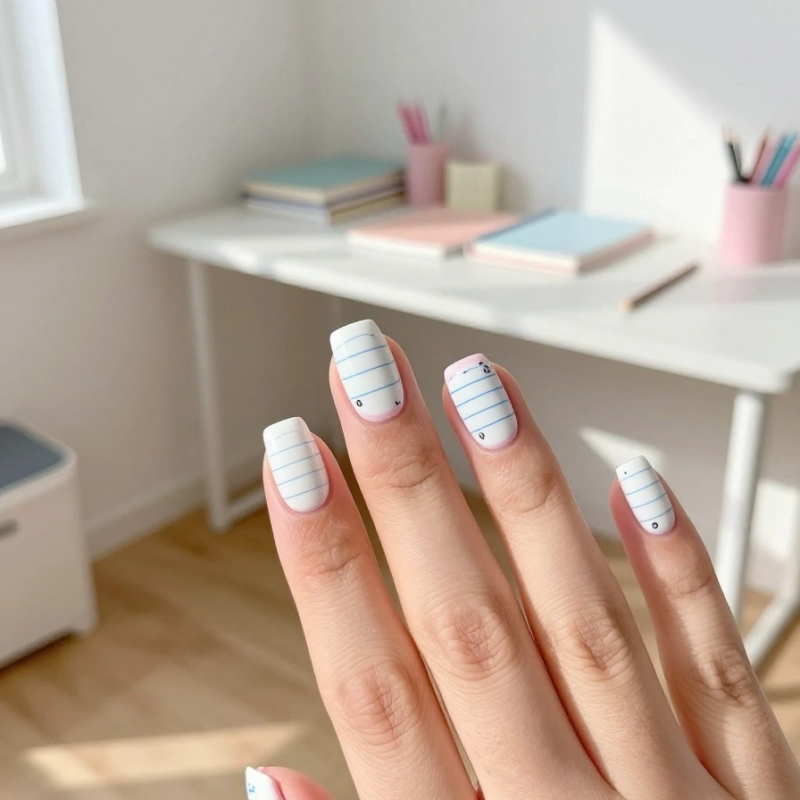 Notebook Paper Nails