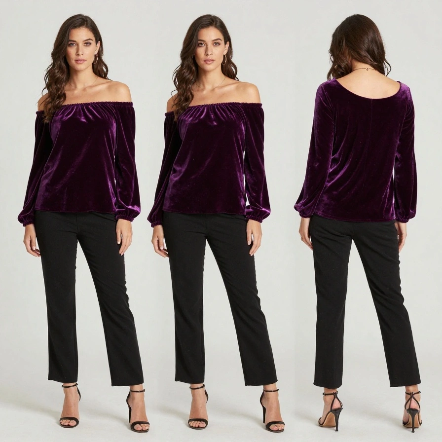 Off-Shoulder Velvet Looks