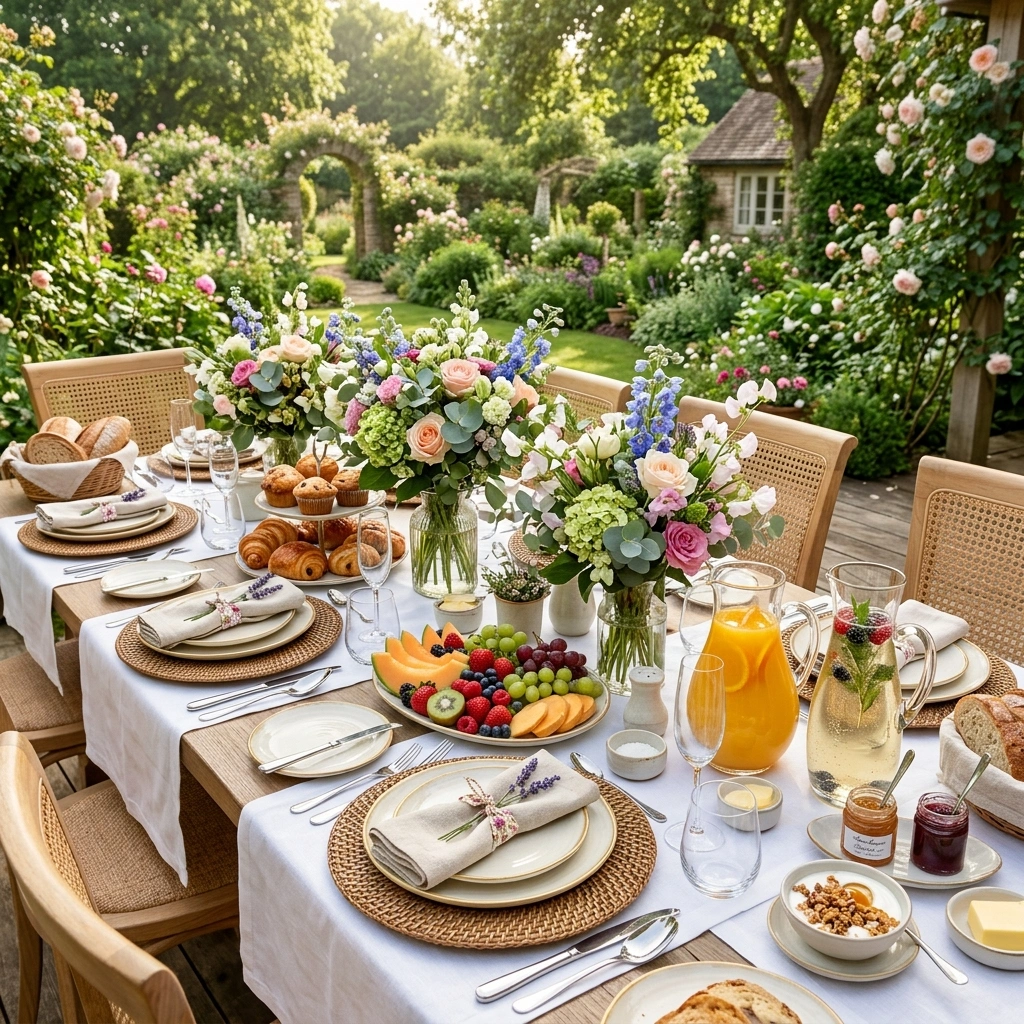 Outdoor Brunch Spread