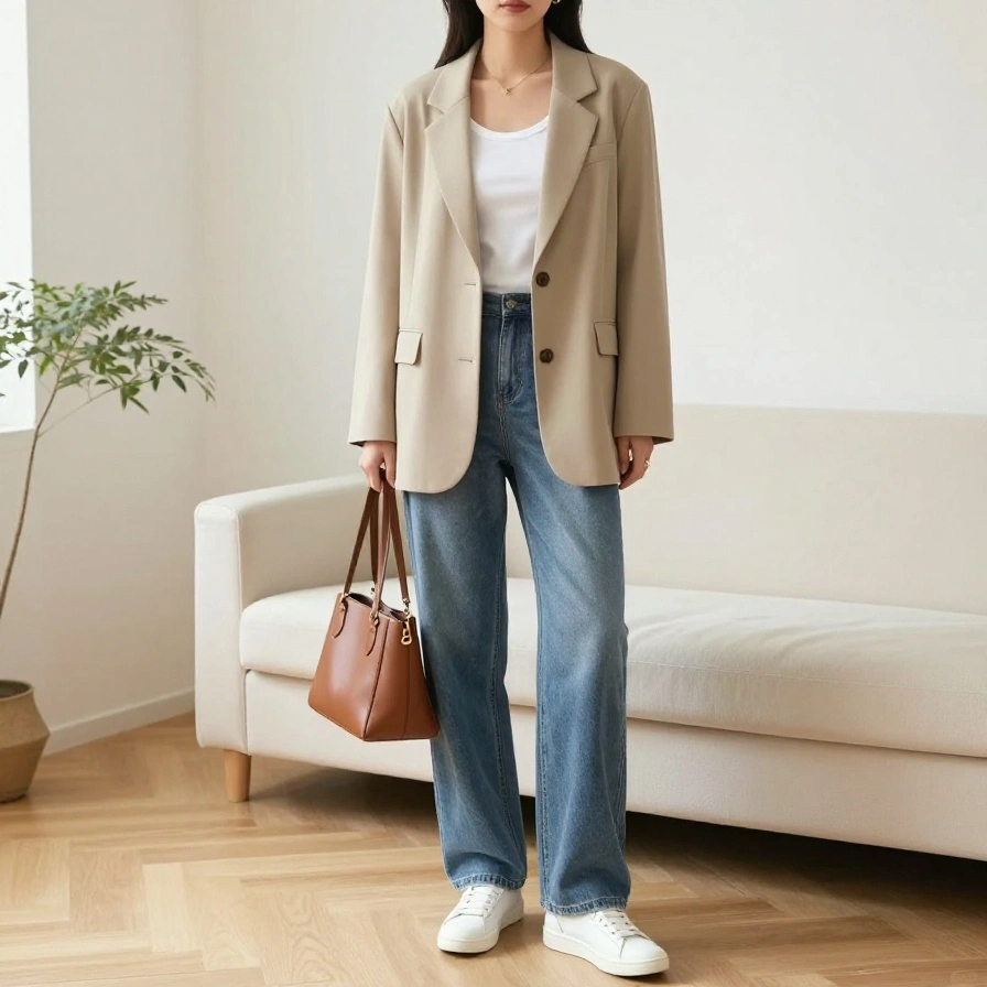 Oversized Blazer Jeans