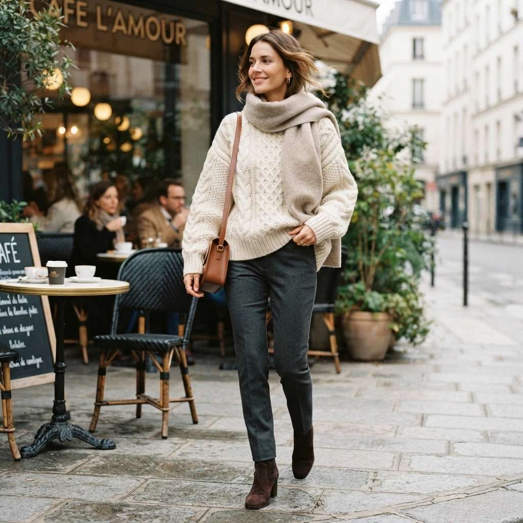 Oversized Knit Pairing