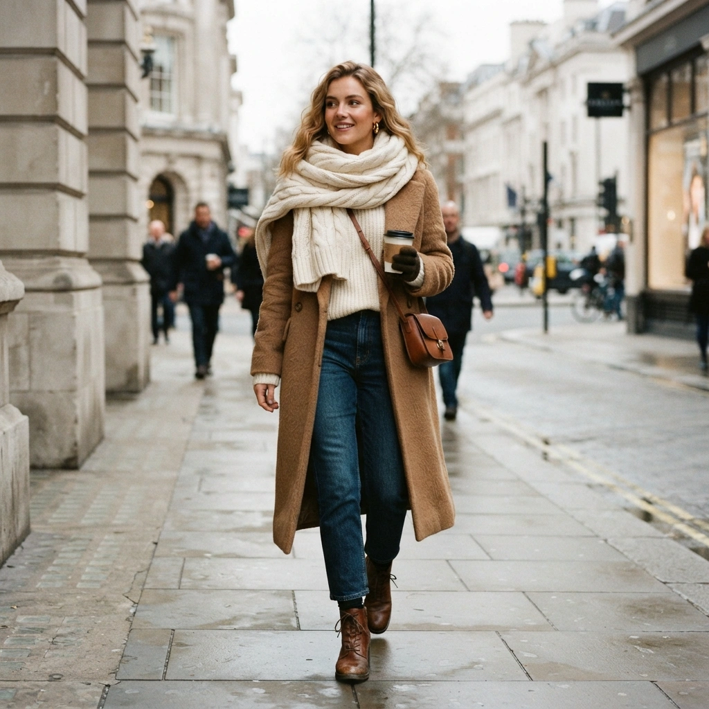 Oversized Scarf Layers