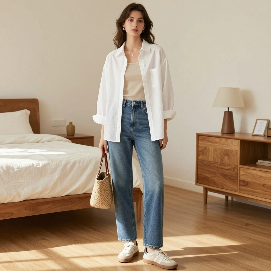 Oversized Shirt Look