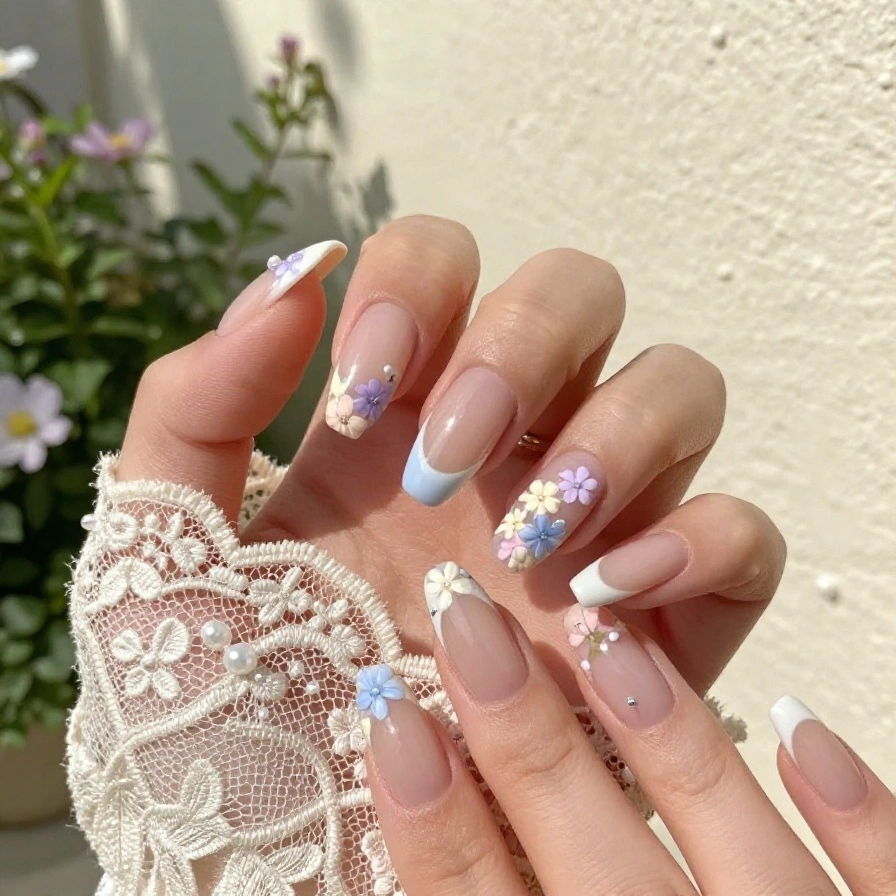 Pastel Floral Tips