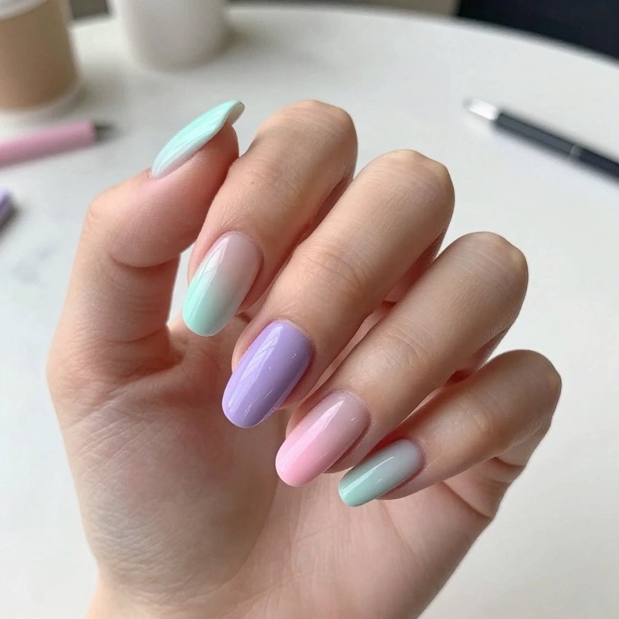 Pastel French Tips