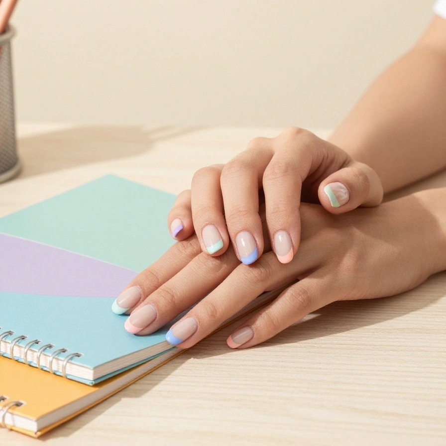 Pastel French Tips