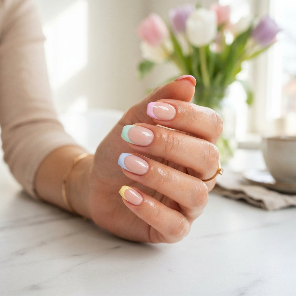 Pastel French Tips