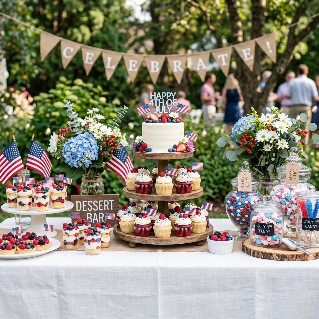 Patriotic Dessert Table