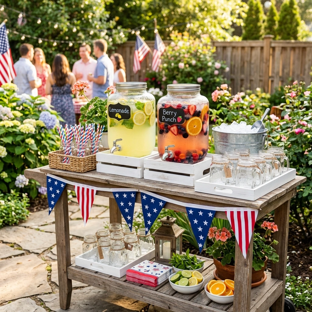 Patriotic Drink Station