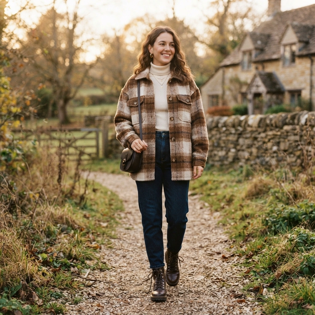 Plaid Shacket Combo