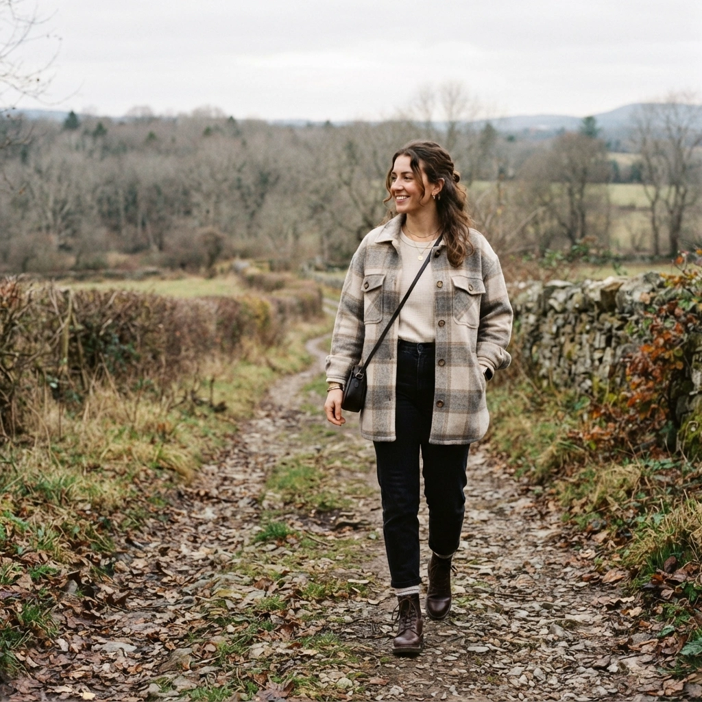 Plaid Shacket Layers