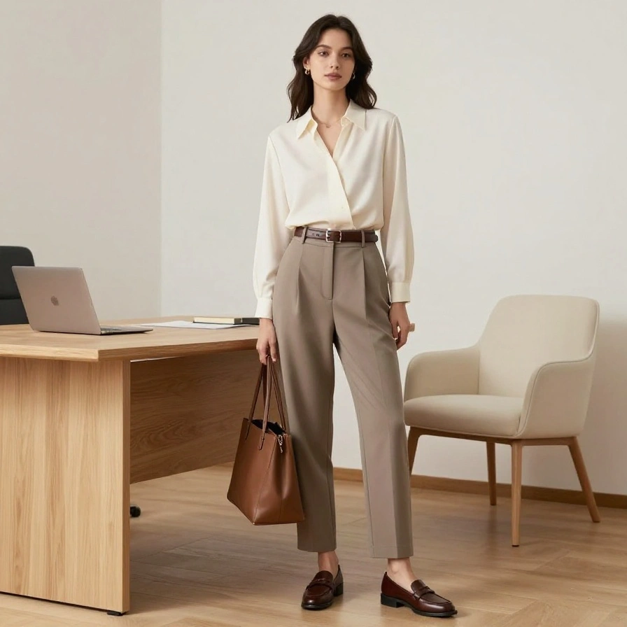 Pleated Pants Look