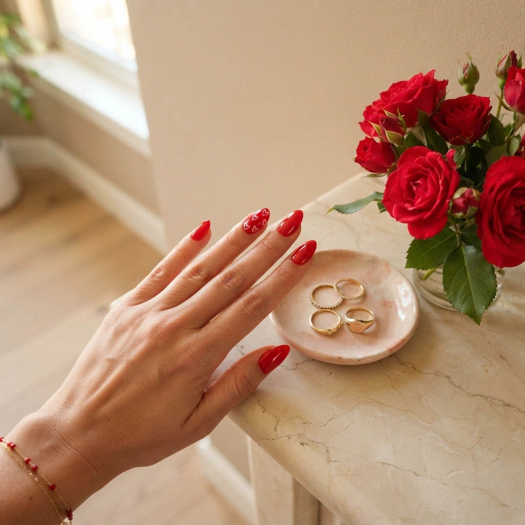 Red Heart Accent
