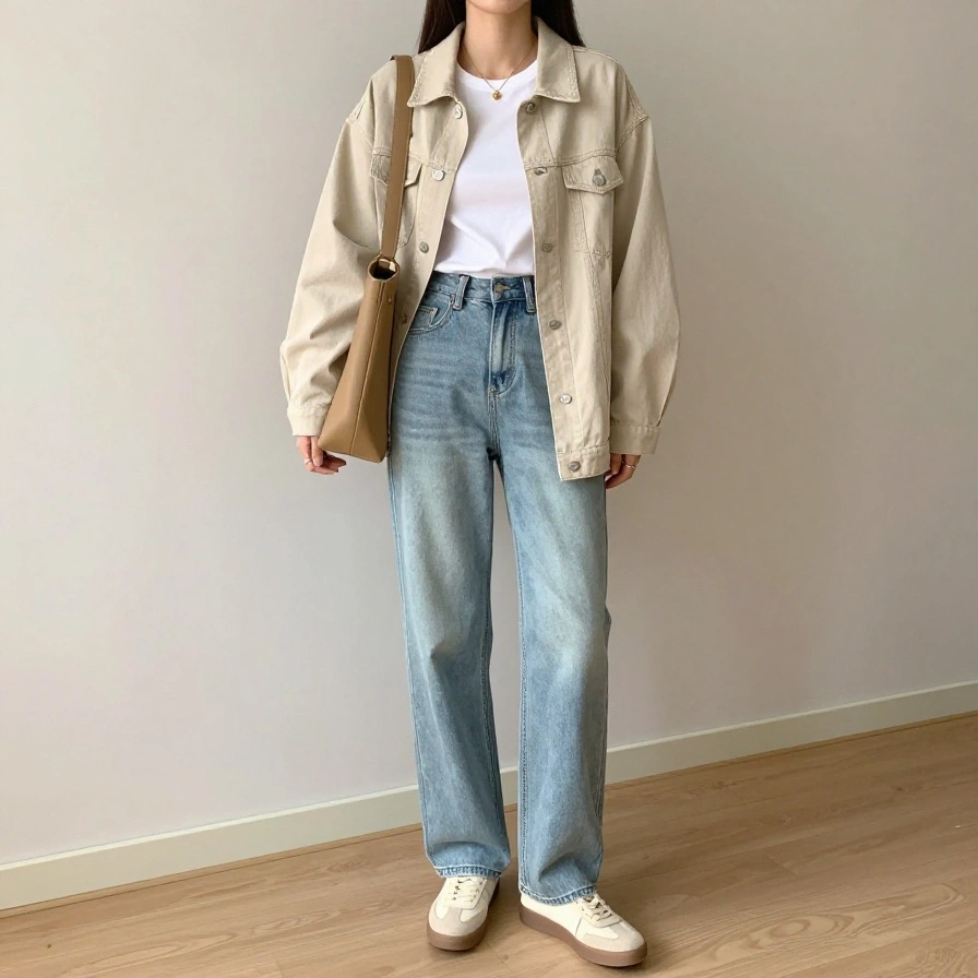 Relaxed Denim Layers