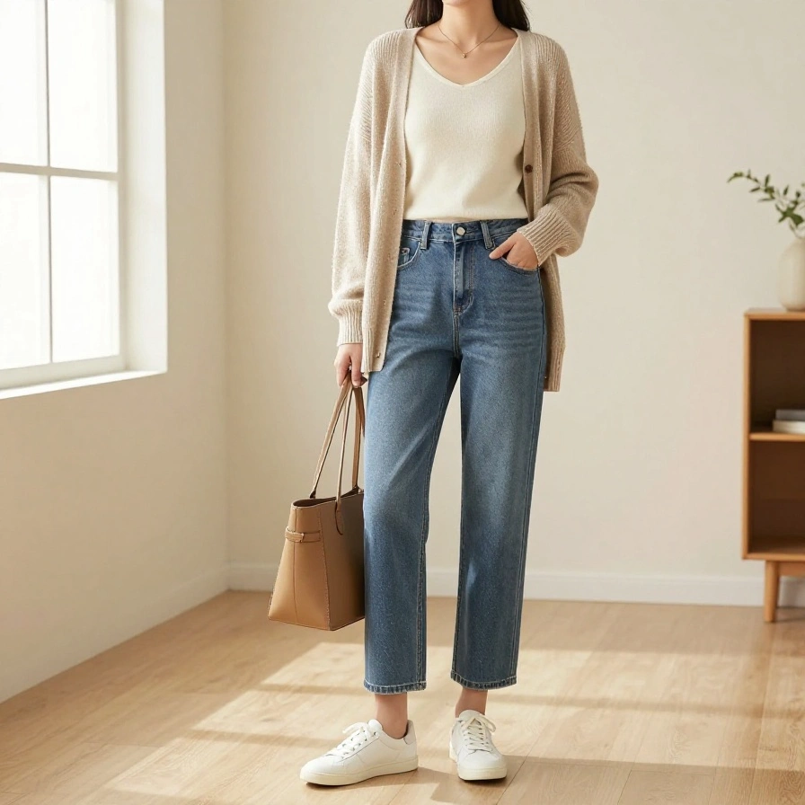Relaxed Denim Layers