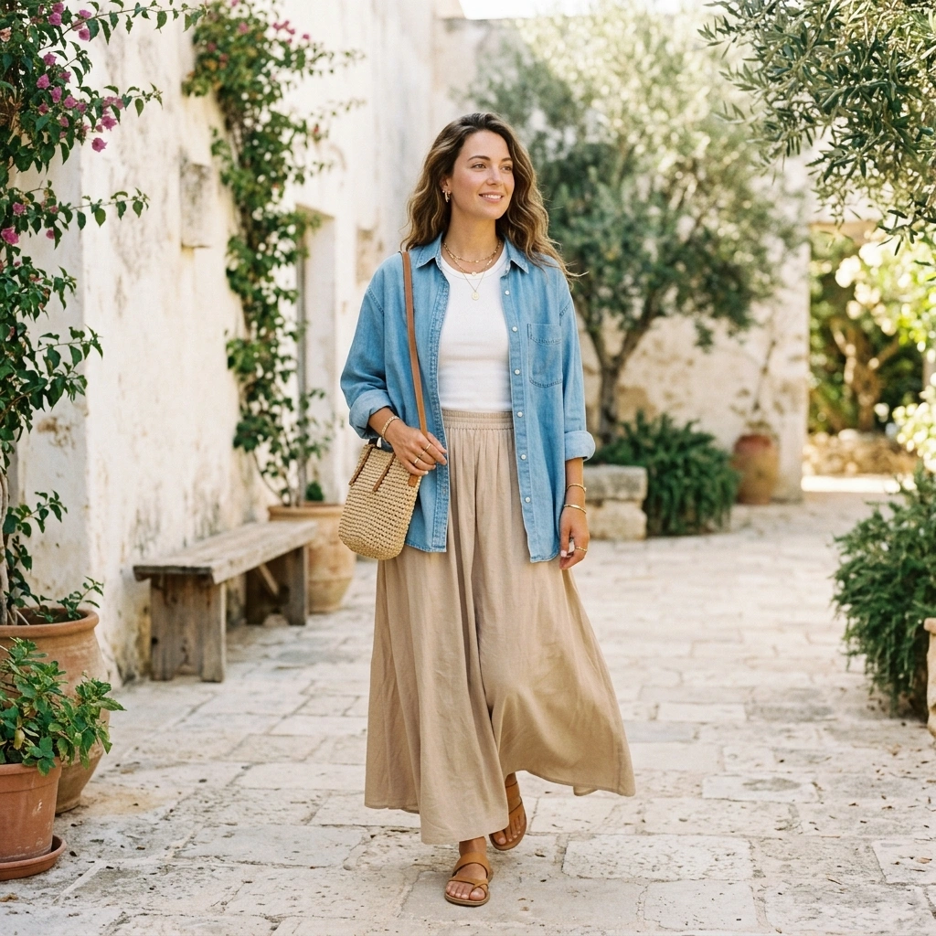 Relaxed Maxi Skirt