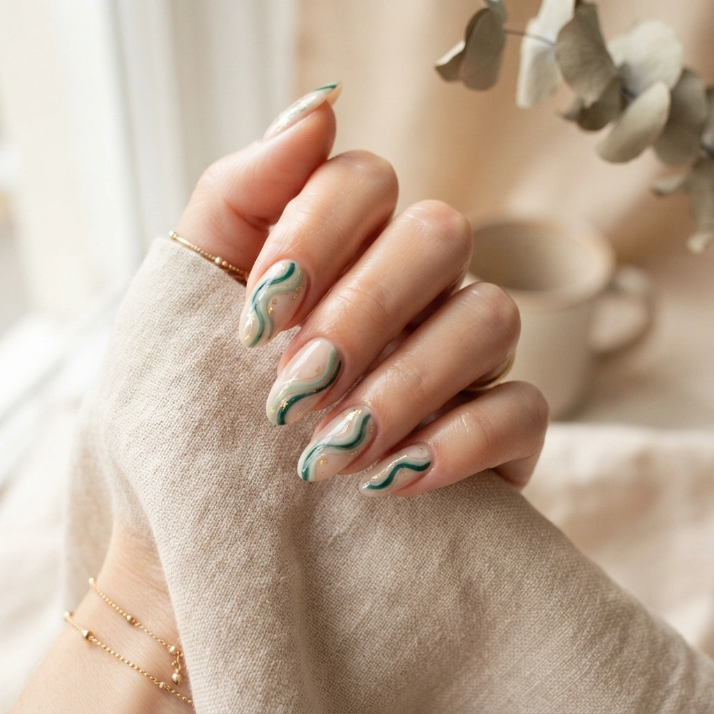 Sage Green Swirls