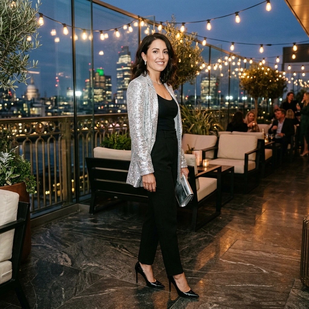 Sequined Blazer Style