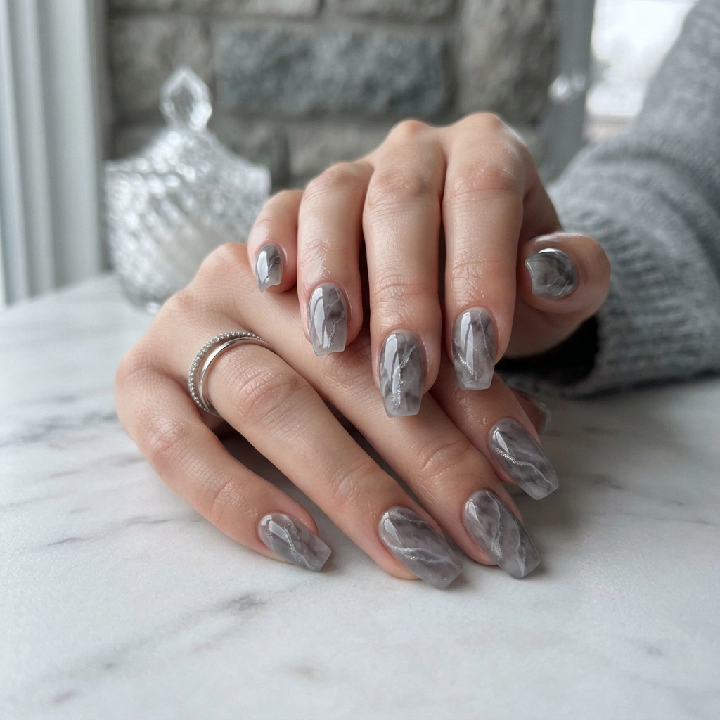 Smoky Quartz Nails