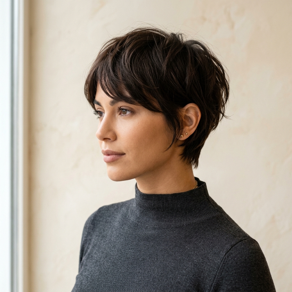 Textured Pixie Crop
