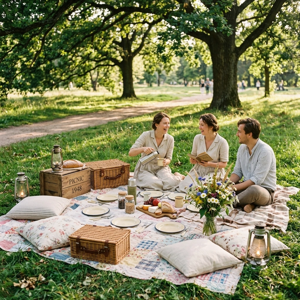Vintage Picnic Setup